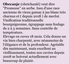 Afbeelding in Gallery-weergave laden, Bongiraud Obecanje SERVIË 🇷🇸